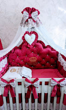 Load image into Gallery viewer, Luxury baby bedding velvet and cotton
140x70 personalised by embroidery