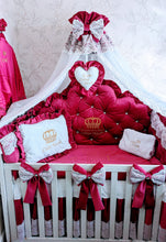 Load image into Gallery viewer, Luxury baby bedding velvet and cotton
140x70 personalised by embroidery