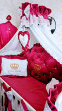 Load image into Gallery viewer, Luxury baby bedding velvet and cotton
140x70 personalised by embroidery