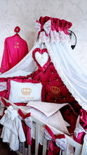 Load image into Gallery viewer, Luxury baby bedding velvet and cotton
140x70 personalised by embroidery