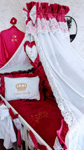 Load image into Gallery viewer, Luxury baby bedding velvet and cotton
140x70 personalised by embroidery