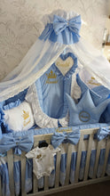 Load image into Gallery viewer, Luxury baby bedding cotton
140x70 personalised by embroidery