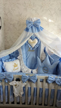 Load image into Gallery viewer, Luxury baby bedding cotton
140x70 personalised by embroidery
