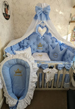 Load image into Gallery viewer, Luxury baby bedding cotton
140x70 personalised by embroidery