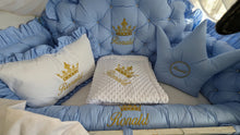 Load image into Gallery viewer, Luxury baby bedding cotton
140x70 personalised by embroidery