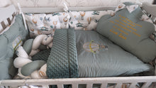 Load image into Gallery viewer, Luxury baby bedding cotton
140x70 personalised by embroideryLuxury baby bedding cotton