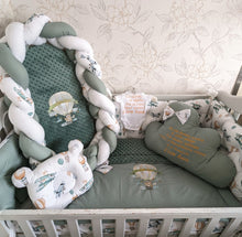 Load image into Gallery viewer, Luxury baby bedding cotton
140x70 personalised by embroideryLuxury baby bedding cotton