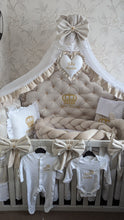 Load image into Gallery viewer, Luxury baby bedding velvet and cotton
140x70 personalised by embroidery