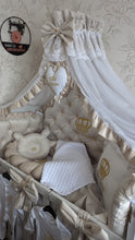 Load image into Gallery viewer, Luxury baby bedding velvet and cotton
140x70 personalised by embroidery