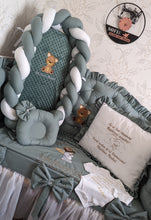 Load image into Gallery viewer, Luxury baby bedding cotton
120*60 personalised by embroidery