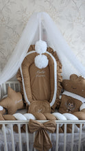 Load image into Gallery viewer, Luxury baby bedding 140*70 personalised by embroidery, 100% cotton
