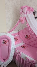 Load image into Gallery viewer, Luxury baby bedding 140*70 personalised by embroidery, 100% cotton