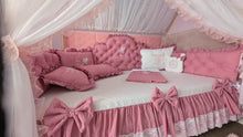 Load image into Gallery viewer, Luxury bedding 190*90 personalised by embroidery, 100% cotton
