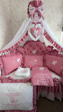 Load image into Gallery viewer, Luxury bedding 190*90 personalised by embroidery, 100% cotton