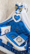 Load image into Gallery viewer, Luxury baby bedding 140*70 personalised by embroidery, 100% cotton