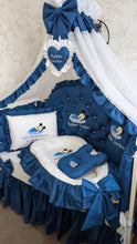 Load image into Gallery viewer, Luxury baby bedding 120*60 personalised by embroidery, 100% cotton