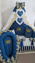 Load image into Gallery viewer, Luxury baby bedding 120*60 personalised by embroidery, 100% cotton