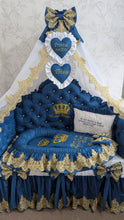 Load image into Gallery viewer, Luxury baby bedding 120*60 personalised by embroidery, 100% cotton
