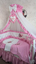 Load image into Gallery viewer, Luxury baby bedding 120*60 personalised by embroidery, 100% cotton