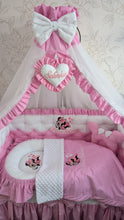 Load image into Gallery viewer, Luxury baby bedding 120*60 personalised by embroidery, 100% cotton