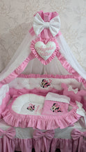 Load image into Gallery viewer, Luxury baby bedding 120*60 personalised by embroidery, 100% cotton