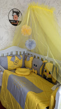 Load image into Gallery viewer, Luxury baby bedding 120x60, personalised by embroidery