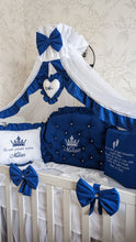 Load image into Gallery viewer, Luxury baby bedding 90*50 personalised by embroidery, 100% cotton