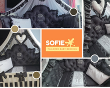 Load image into Gallery viewer, Luxuria baby bedding 140x70, 100% cotton personalized by embroidery