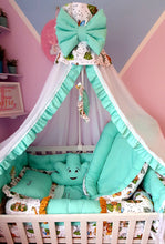 Load image into Gallery viewer, Luxury baby bedding 140x70 personalised by embroidery