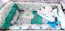 Load image into Gallery viewer, Luxury baby bedding 120x60 personalised by embroidery