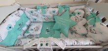 Load image into Gallery viewer, Luxury baby bedding 120x60 personalised by embroidery