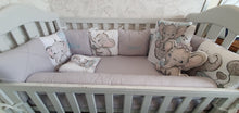 Load image into Gallery viewer, Luxury baby bedding 120x60, duble face.. 100% cotton ,personalised by embroidery
