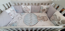 Load image into Gallery viewer, Luxury baby bedding 120x60, duble face.. 100% cotton ,personalised by embroidery