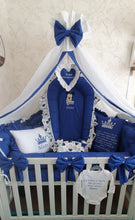 Load image into Gallery viewer, Luxury baby bedding 140x70 personalised by embroidery, 100% cotton