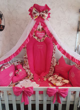 Load image into Gallery viewer, Baby bedding 90X50 personalised by embroidery