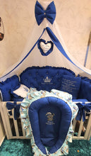 Load image into Gallery viewer, Luxury baby bedding 140x70 personalised by embroidery, 100% cotton