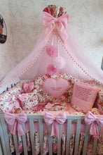 Load image into Gallery viewer, Luxury baby bedding 140x70 personalised by embroidery