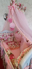 Load image into Gallery viewer, Luxury baby bedding 140x70 personalised by embroidery