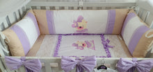 Load image into Gallery viewer, Luxury baby bedding 100x50 personalised by embroidery 
