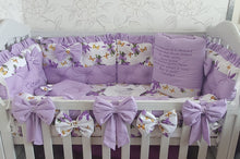 Load image into Gallery viewer, Luxury baby bedding 140x70, personalised by embroidery 
