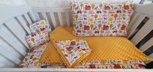 Load image into Gallery viewer, Toddler sheets cot 140x70 100% cotton and dimple minky 
