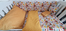Load image into Gallery viewer, Toddler sheets cot 140x70 100% cotton and dimple minky 
