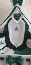 Load image into Gallery viewer, Luxury baby bedding 120x60 personalised by embroidery 

100% cotton and velvet 

