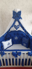 Load image into Gallery viewer, Luxury baby bedding 120x60 personalised by embroidery, 100% cotton 
