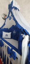 Load image into Gallery viewer, Luxury baby bedding 120x60 personalised by embroidery, 100% cotton 
