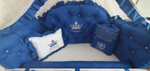 Load image into Gallery viewer, Luxury baby bedding 120x60 personalised by embroidery, 100% cotton 

