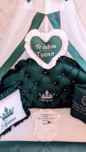 Load image into Gallery viewer, Luxury baby bedding 120x60 personalised by embroidery, 100% cotton
