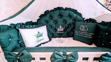 Load image into Gallery viewer, Luxury baby bedding 120x60 personalised by embroidery, 100% cotton
