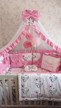 Load image into Gallery viewer, Luxury baby bedding 140x70, personalised by embroidery

