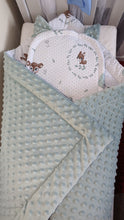 Load image into Gallery viewer, Baby blanket and pillow personalisate by embroidery
